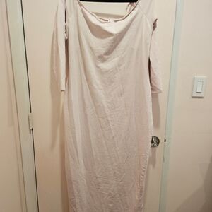 SKIMS Soft Pink Long Sleeve Dress